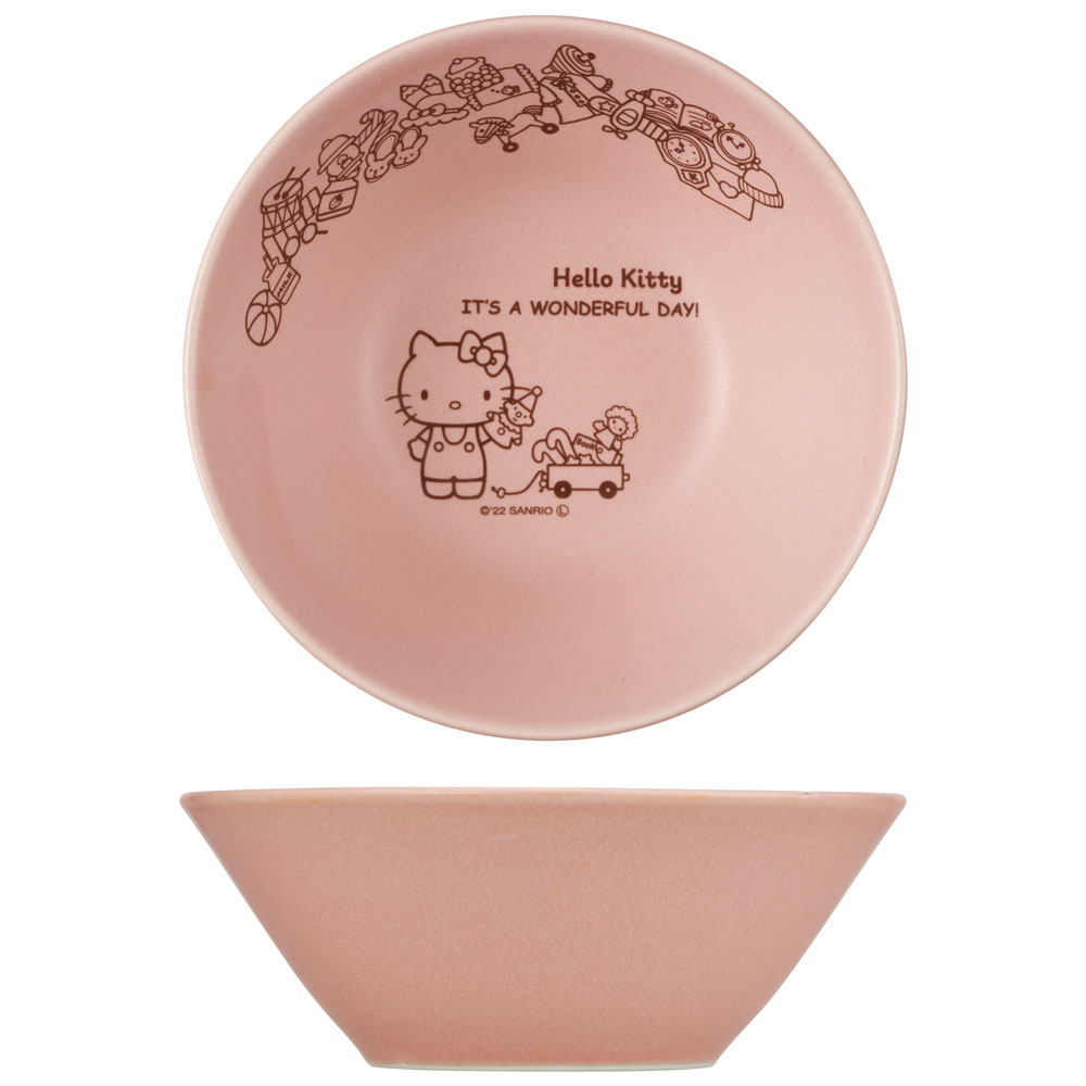 陶器製 ボウル 小 13cm 食器 美濃焼き 陶器 キャラクター 大人 子供 CHBW13 スケーター skater キティ ハローキティ キティちゃん 女の子【陶器製 陶製 陶磁器 大人 子供】
