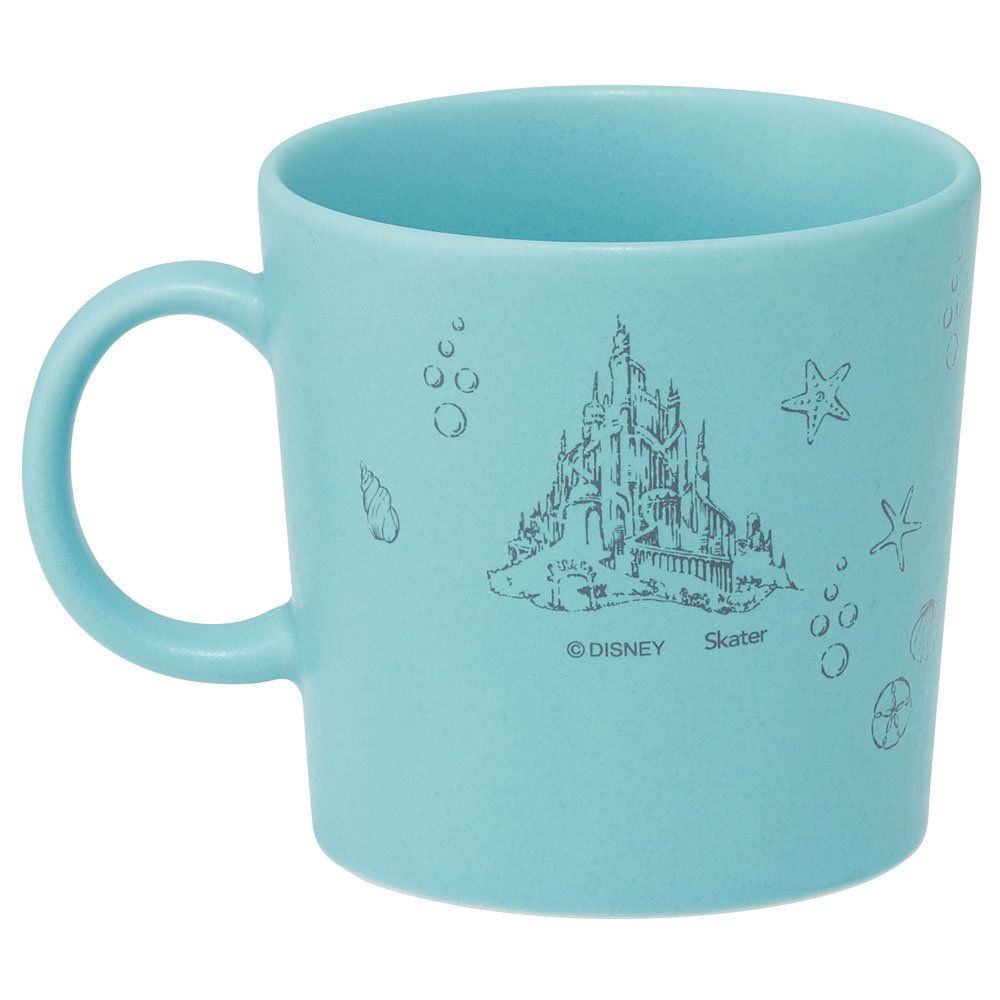 陶器製 マグカップ カップ コップ 美濃焼き 陶器 キャラクター 大人 子供 CHMG30 スケーター skater アリエル リトルマーメイド Disney 女の子【陶器製 陶製 陶磁器 ターコイズブルー】