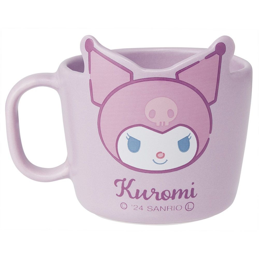 スケーター 陶器製 モーニングセット カップ プレート セット 食器 皿 キャラクター かわいい skater CHMS1 クロミ クロミちゃん サンリオ 女の子 女子【マグカップ コップ お皿 レンジ 食洗機 対応 プレゼント】