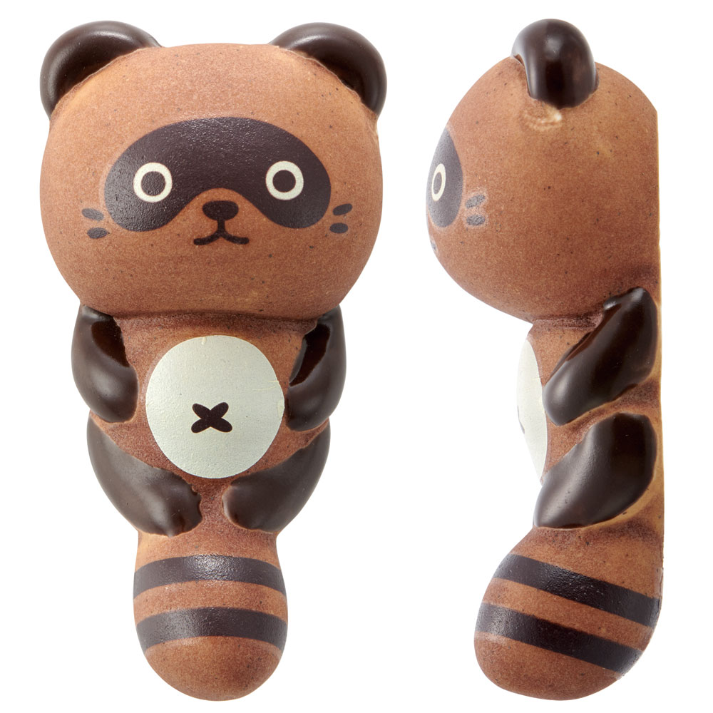 箸置き 陶器製 はしおき はし置き カトラリーレスト 陶器 かわいい スケーター skater CHO3 TANUKI たぬき タヌキ 動物柄 男の子 女の子【可愛い キッズ 子ども 子供 こども】