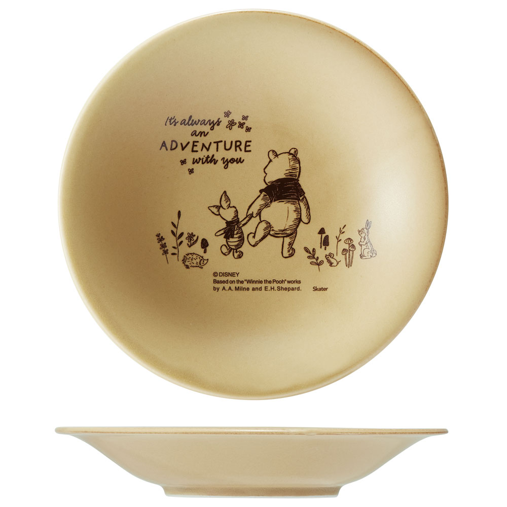 陶器製 中皿 16cm 皿 食器 美濃焼き 陶器 キャラクター 大人 子供 CHPL16 スケーター skater くまのプーさん プーさん Pooh 女性 レディース【お皿 陶器製 陶製 陶磁器】