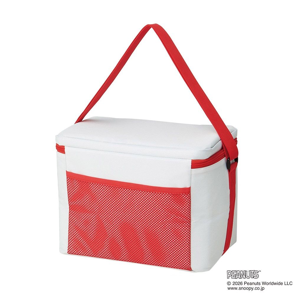 スケーター 折りたたみ 保冷 バッグ 12L ショルダーベルト付き クリアバッグ付き skater CLB12   GANG スヌーピー SNOOPY ピーナッツ【折り畳み コンパクト メッシュポケット 買い物 レジャー アウトドア】