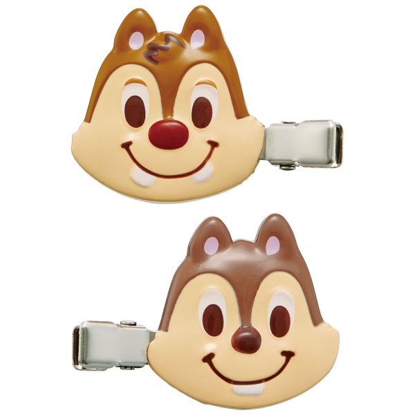 【メール便対象品】 前髪クリップ キャラクター 跡がつかない ヘアクリップ 赤ちゃん 前髪 髪留め 子供 スケーター CLFH1【2個入り メイク ベビー かわいい ギフト プチギフト プレゼントチップ&デール チップとデール 女性 レディース】