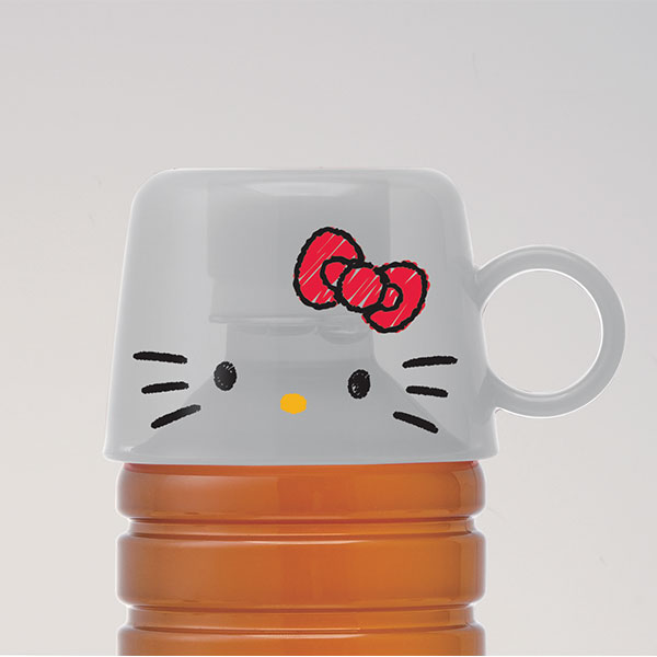スケーター ペットボトルキャップコップ【ハローキティ フェイス】//ペットボトル コップ コップ飲み アイデア商品 キャラクターグッズ