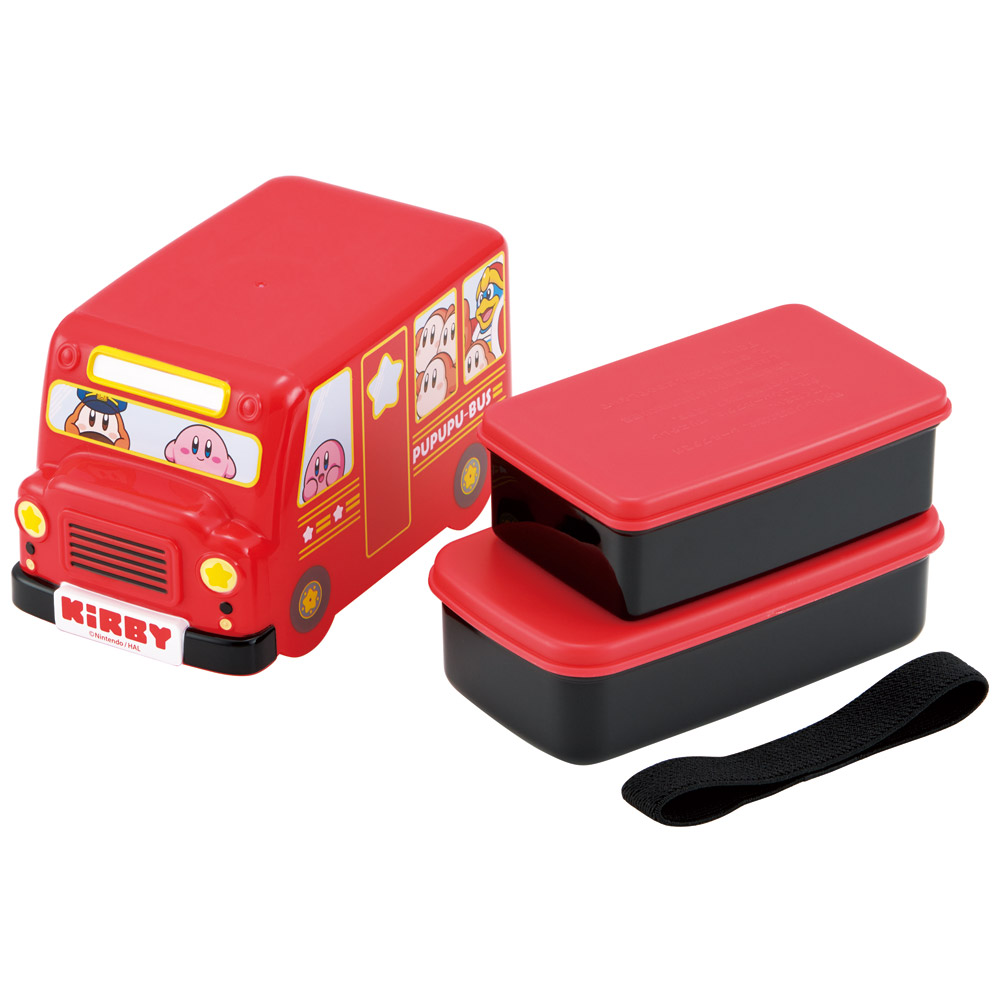 弁当箱 バス型 お弁当箱 二段 子供 幼稚園 保育園 小学生 かわいい 車 小さめ skater DLB5 スケーター 星のカービィ カービィ 任天堂 男の子 男子