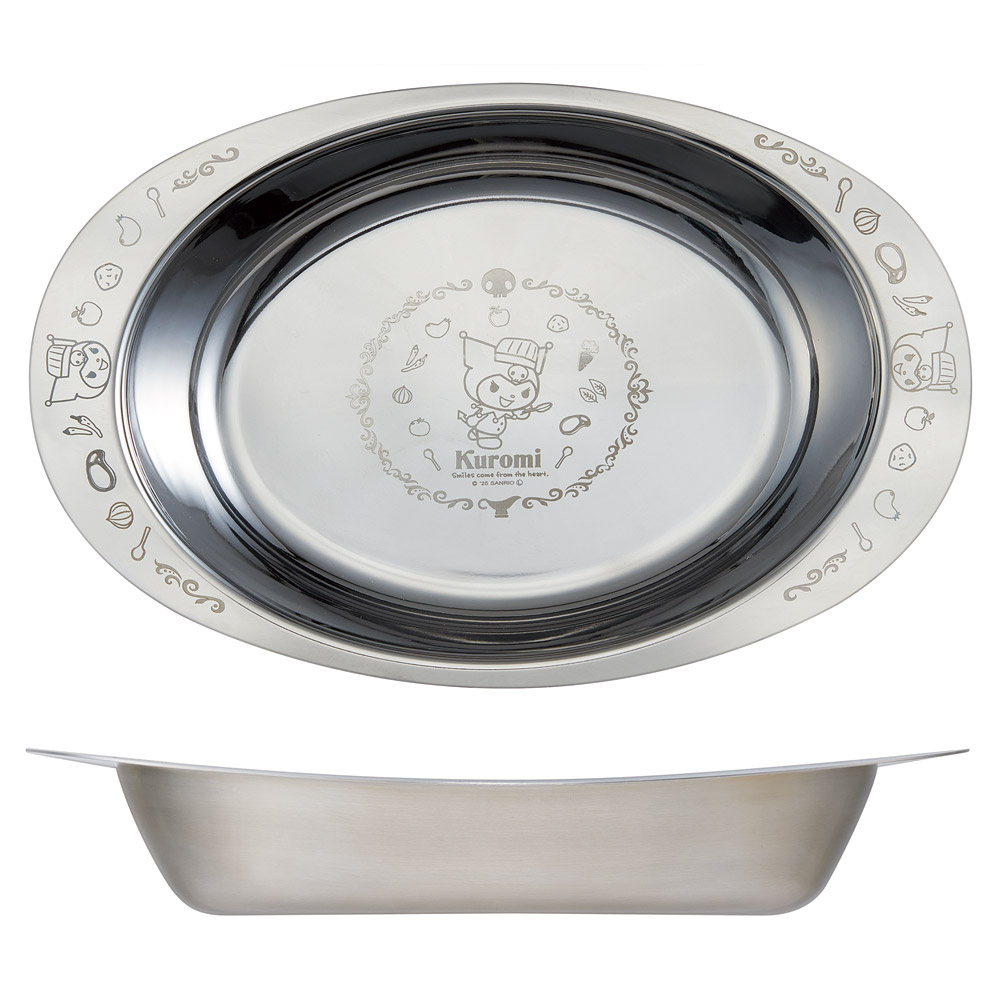 スケーター カレー 皿 ステンレス 食器 カレー皿 さら おしゃれ かわいい キャラクター skater DSCY1 クロミ クロミちゃん サンリオ 女の子 女子【お皿 洋食器 食事 可愛い オシャレ】