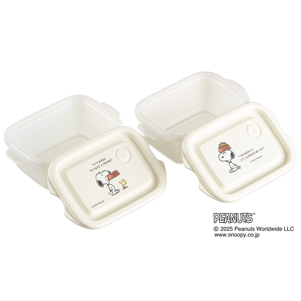 スケーター 抗菌 保存容器 弁当箱 2個 セット 300ml シールボックス ランチ 日本製 skater FCN1WAG スヌーピー SNOOPY ピーナッツ 女性 レディース