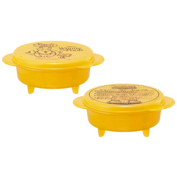 電子レンジで作るホットケーキメーカー(２個入り)●POOH/honey●//親子でクッキング レンジ調理 お菓子 製菓 イベント おやつ ティータイム ホットケーキミックス くまのプーさん ディズニー Disney// スケーター