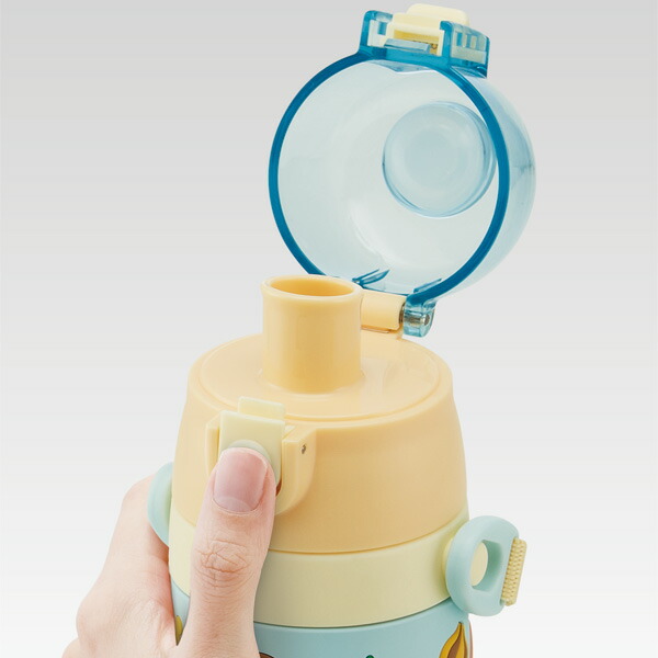 【送料無料】立体プリント 水筒 キッズ ワンタッチ 直飲み ステンレス 480ml おしゃれ かわいい スケーター SDPV5