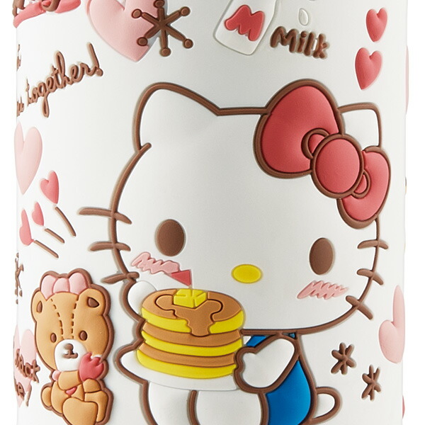 【送料無料】 水筒 キッズ ストロー ステンレス ボトル ワンタッチ 保冷 380ml 約400ml かわいい SSPV4 スケーター【キャラ ショルダー 子供 ワンプッシュ ワンタッチオープン 子どもキティ ハローキティ― キティちゃん 女の子】