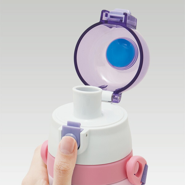 立体プリント 水筒 キッズ ワンタッチ 直飲み ステンレス 480ml おしゃれ かわいい スケーター SDPV5 ハッピー&スマイル 恐竜