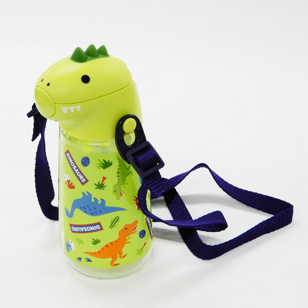 ダイカットストローボトル 420ml ディノサウルス/PSHC4DK_4973307518508