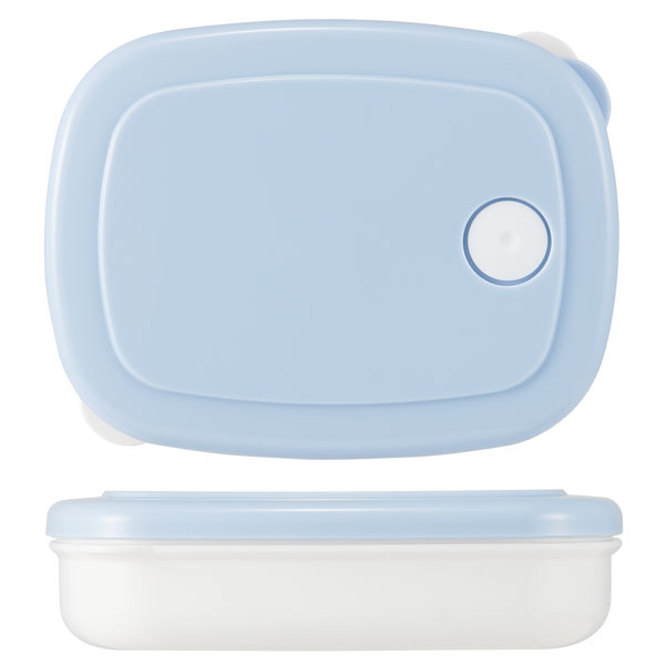 スケーター ご飯冷凍作りおき容器[280ml]●パウダーパステル ブルー●//白米 ごはん 食品 食材 保存 容器 ケース 小分け おかず 作り置き 弁当 食洗機 電子レンジ フタ 日本製//