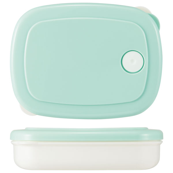 スケーター ご飯冷凍作りおき容器[280ml]●パウダーパステル グリーン●//白米 ごはん 食品 食材 保存 容器 ケース 小分け おかず 作り置き 弁当 食洗機 電子レンジ フタ 日本製//