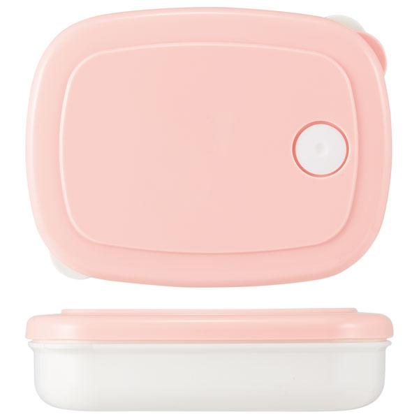スケーター ご飯冷凍作りおき容器[280ml]●パウダーパステル ピンク●//白米 ごはん 食品 食材 保存 容器 ケース 小分け おかず 作り置き 弁当 食洗機 電子レンジ フタ 日本製//