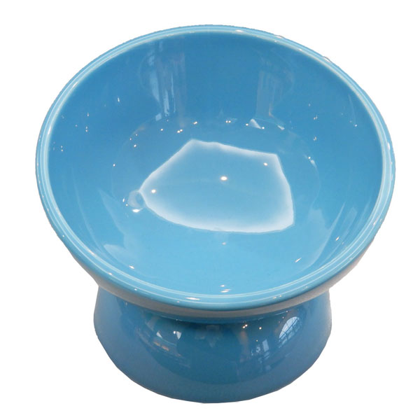 【送料無料】陶器製 短頭犬用食器ミント(ブルー)陶器 陶製 犬 ペット用食器 大阪公立大学との共同開発 スケーター