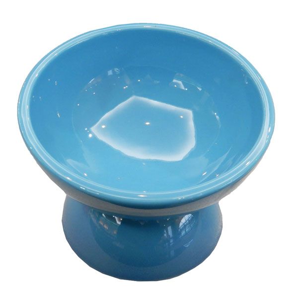 【送料無料】陶器製 猫用食器ミント(ブルー)陶器 陶製 ねこ ネコ ペット用食器 大阪公立大学との共同開発 スケーター