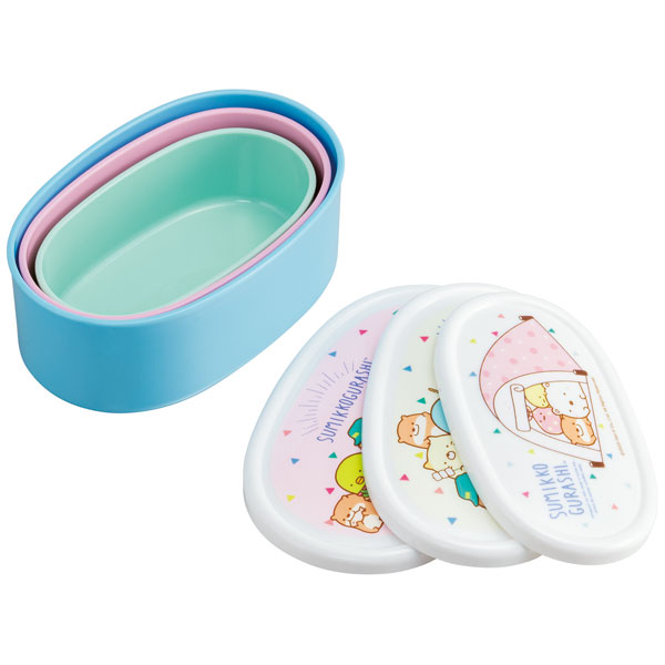 弁当箱 シール容器 抗菌 保存容器 3個セット すみっコぐらし/SRS3SAG_4973307524622