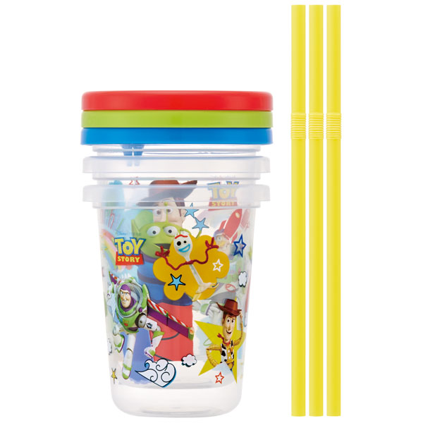 ストロー付タンブラー 230ml/3個セットトイストーリー２１／SIH2ST_4973307555756／スケーター