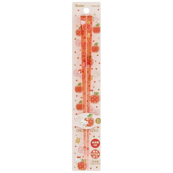 アクリル箸 21cm キティ　ハピネスガール／AAC45_4973307521874／スケーター
