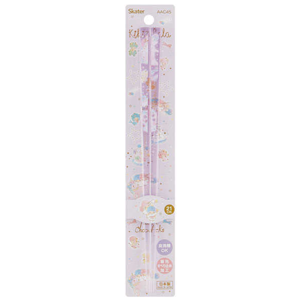 アクリル箸 21cm ツインスター　ハピネス／AAC45_4973307521928／スケーター