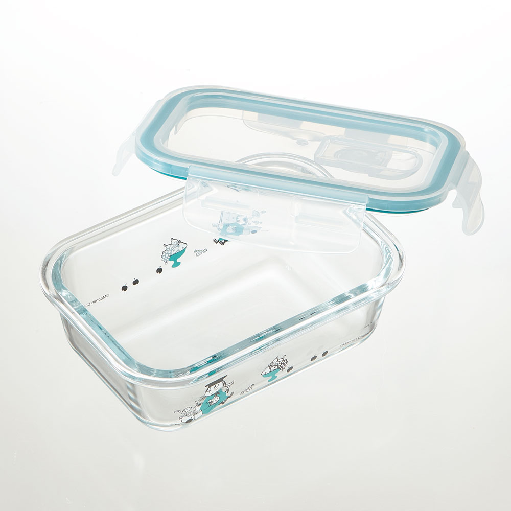 【送料無料】耐熱ガラス 容器 370ml 保存容器 ガラス 密閉 おしゃれ 耐熱容器 食洗機対応 冷凍 冷凍可 スケーター gbst4