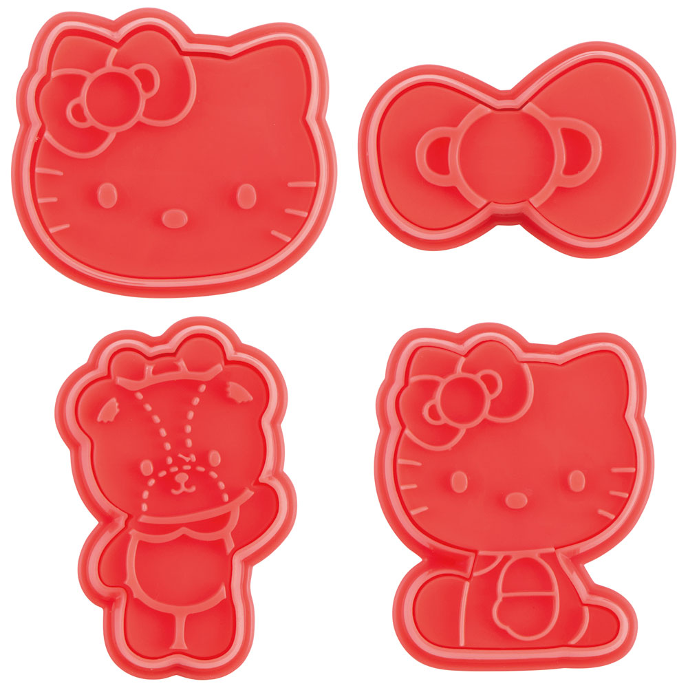 スタンプクッキー型 4個セット キティ おやつタイム/CSM1_4973307551857/スケーター