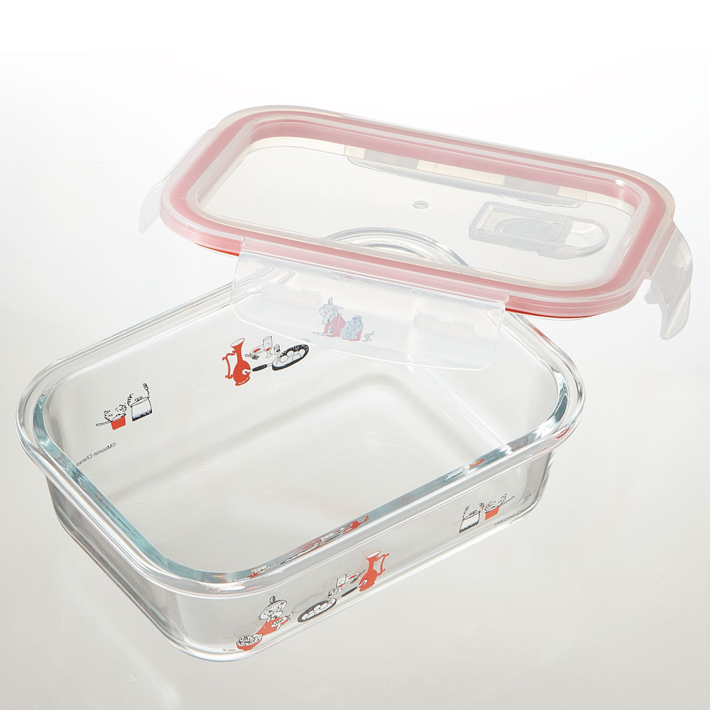 【送料無料】耐熱ガラス 容器 650ml 保存容器 ガラス 密閉 おしゃれ 耐熱容器 食洗機対応 冷凍 冷凍可 スケーター gbst7