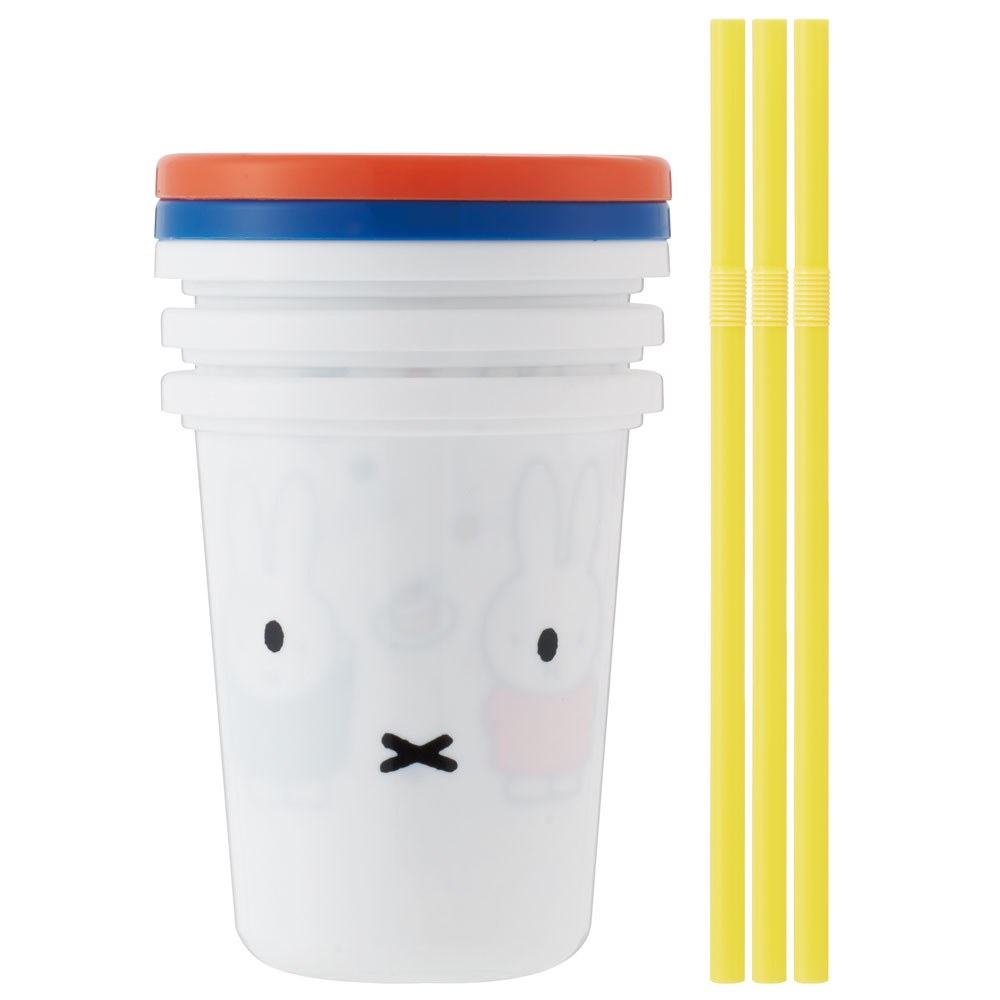 ストロー付タンブラー 320ml/3個セットミッフィー21/SIH3ST_4973307571398/スケーター