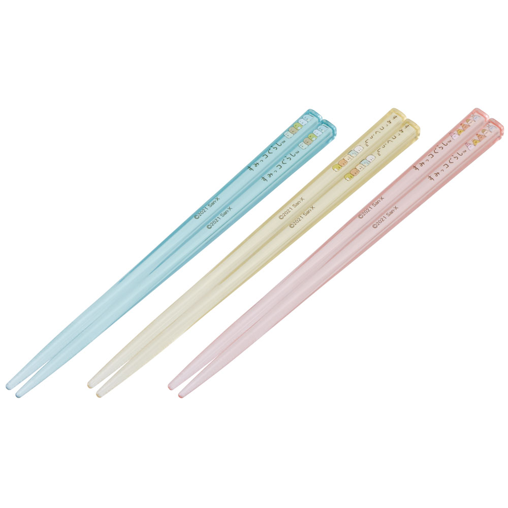 【メール便対象品】 クリア 箸 子供 セット 食洗機対応 透明 すべらない 樹脂 16.5cm キャラクター AA2T スケーター【お箸 こども はし アクリル 滑り止め おしゃれ かわいい 日本製すみっコぐらし すみっこ ぐらし 女の子 女子】
