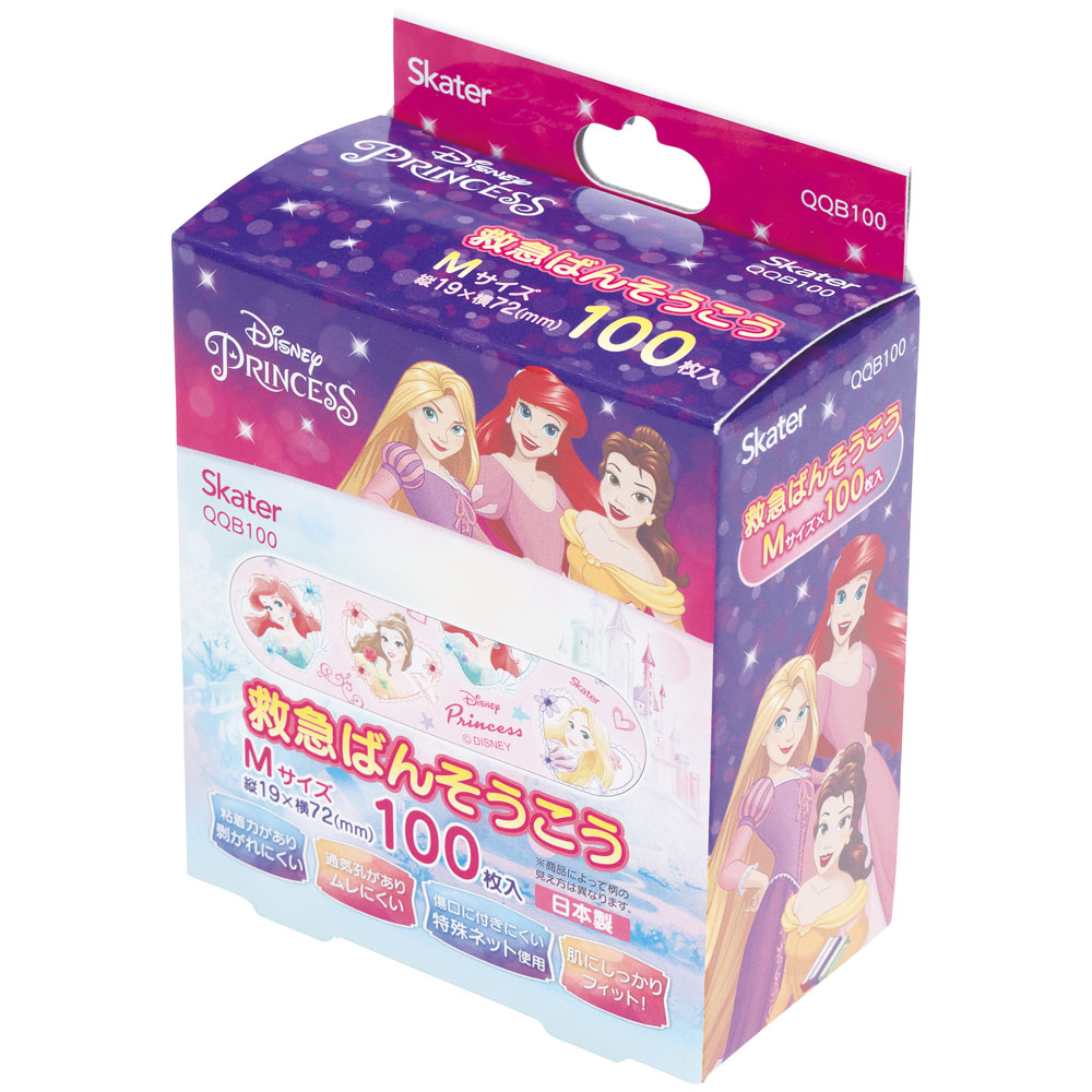 救急ばんそうこう Mサイズ/100枚プリンセス／QQB100_4973307577680／スケーター