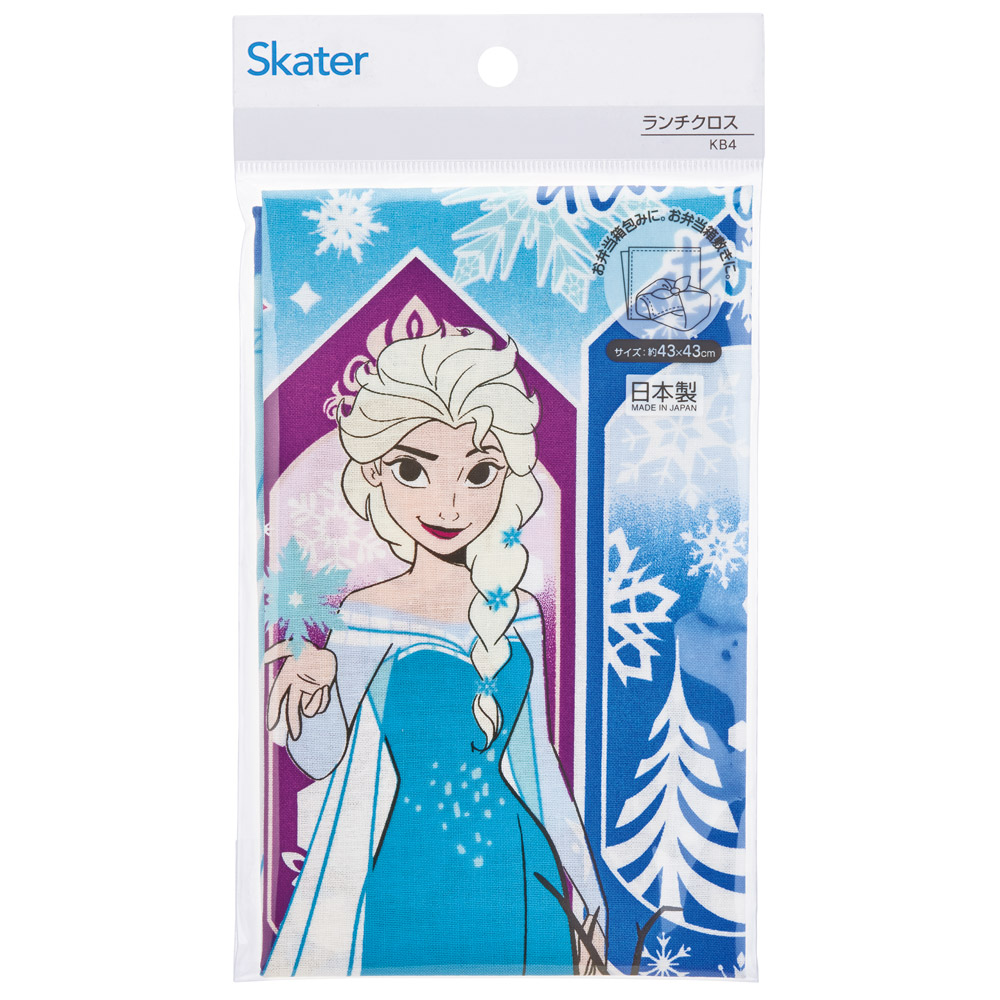 ランチクロス 風呂敷 クロス キャラクター ランチョンマット お弁当 お弁当包み skater KB4 スケーター アナと雪の女王 25年 アナ雪 ディズニー 女の子 女子【ランチ キッズ 子供 子ども かわいい 可愛い 小学校 幼稚園】