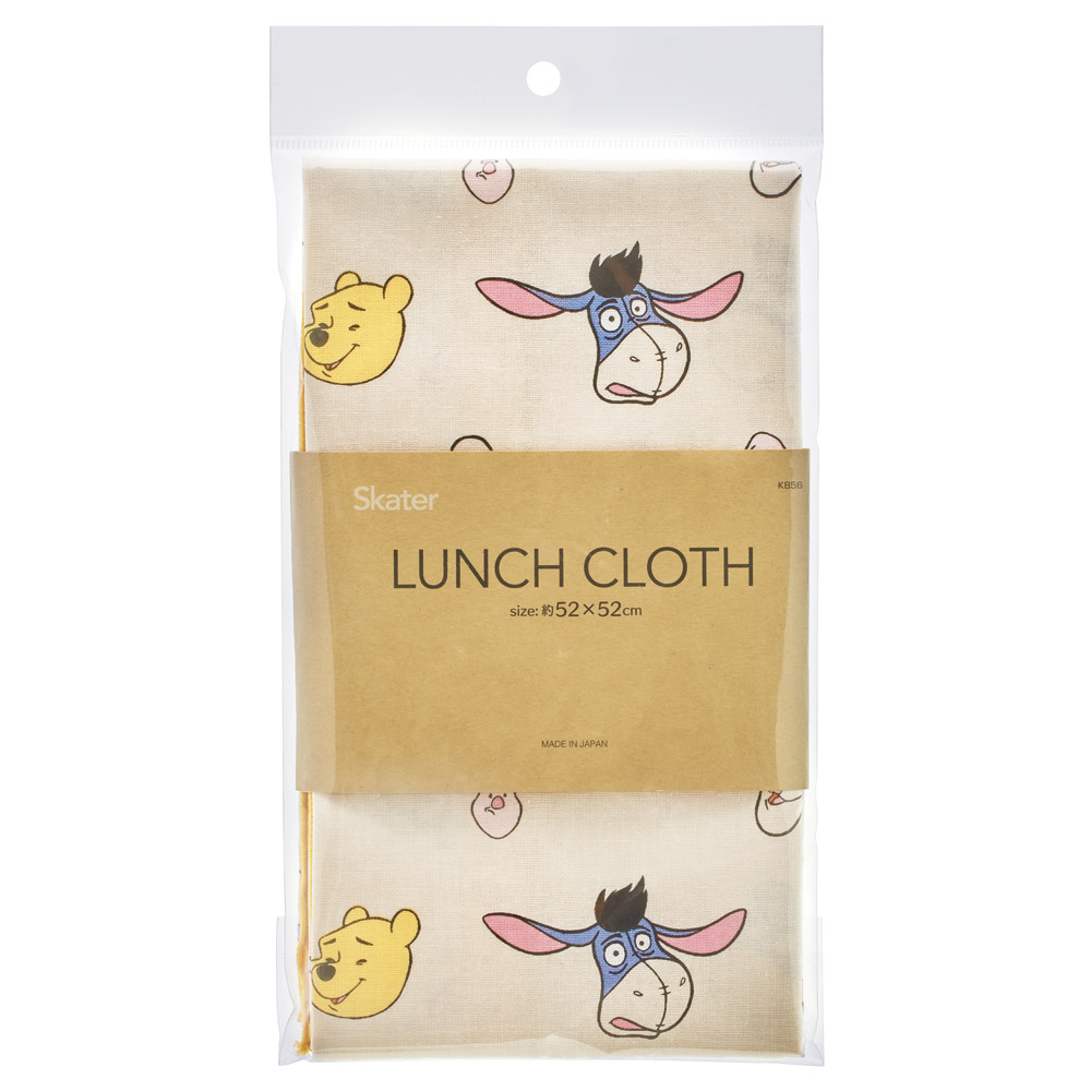 【メール便対象品】 スケーター ランチクロス 風呂敷 クロス お弁当包み キャラクター ランチョンマット 大判 skater KB56 くまのプーさん プーさん Pooh ファニーフェイス【大き目 大 お弁当 学校 ランチ キッズ 子供 子ども 小学校】