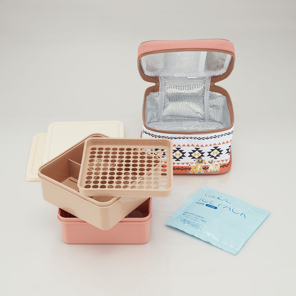 ピクニック ランチボックス ピクニックセット お弁当箱 ファミリーサイズ 保冷剤 skater スケーター KCPC2 ライオンキング ディズニー グッズ キャラクター【大容量 セット 行楽 弁当箱 アウトドア 保冷バッグ】