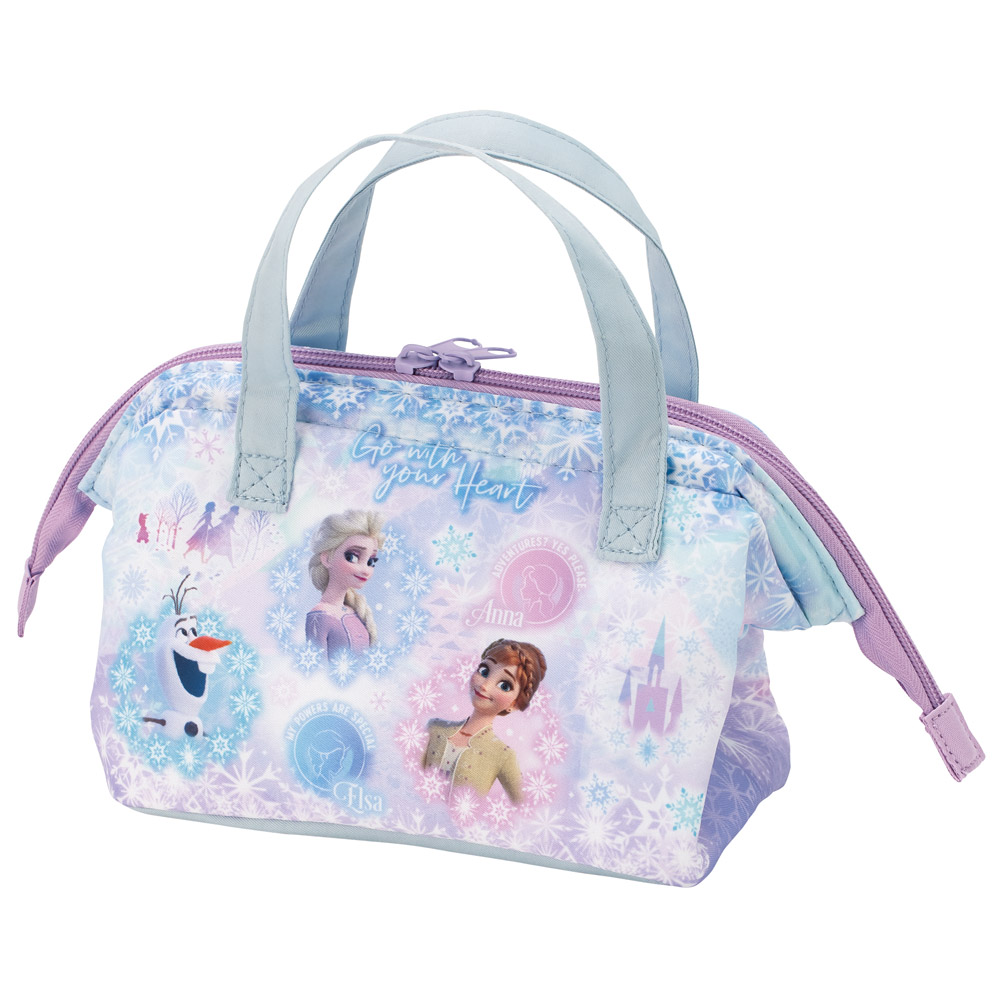 スケーター 保冷 ランチ バッグ がま口 子供弁当箱用 お弁当 かばん 小さめ skater KGA0 アナと雪の女王 26年 アナ雪 ディズニー 女の子 女子【ランチバック 保冷バッグ アルミ蒸着 広口 男の子 女の子】