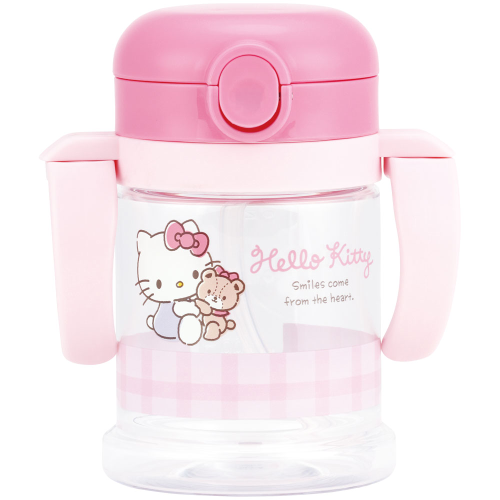 折りたたみ ストローマグ 260ml ベビーマグ ベビー ストロー マグ 両手 子供 1歳 skater スケーター KSHW1N キティ ハローキティ キティちゃん 女の子【キャラクター ストローコップ ハンドル コンパクト】