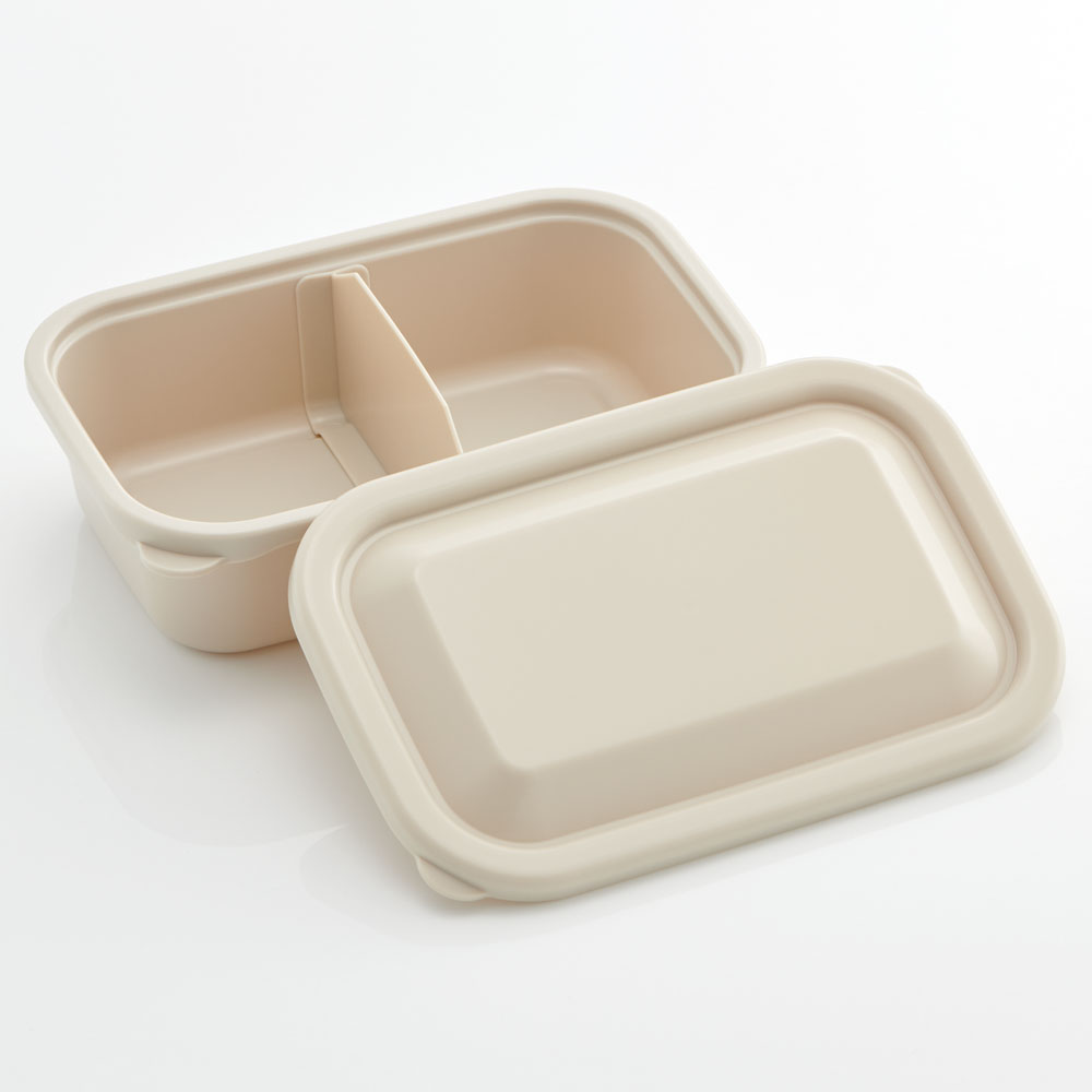 フード ランチ ケース S 580ml スモーク ベージュ 弁当箱 ふわっと フタ LFP6 スケーター