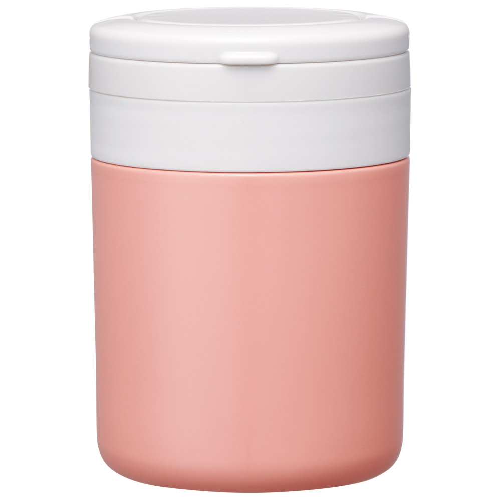 【送料無料】折りたたみ ハンドル付き 保温 保冷 デリカポット スープジャー 300ml お弁当 ランチ スケーター skater LJFO3AG フィールカラー テラコッタオレンジ