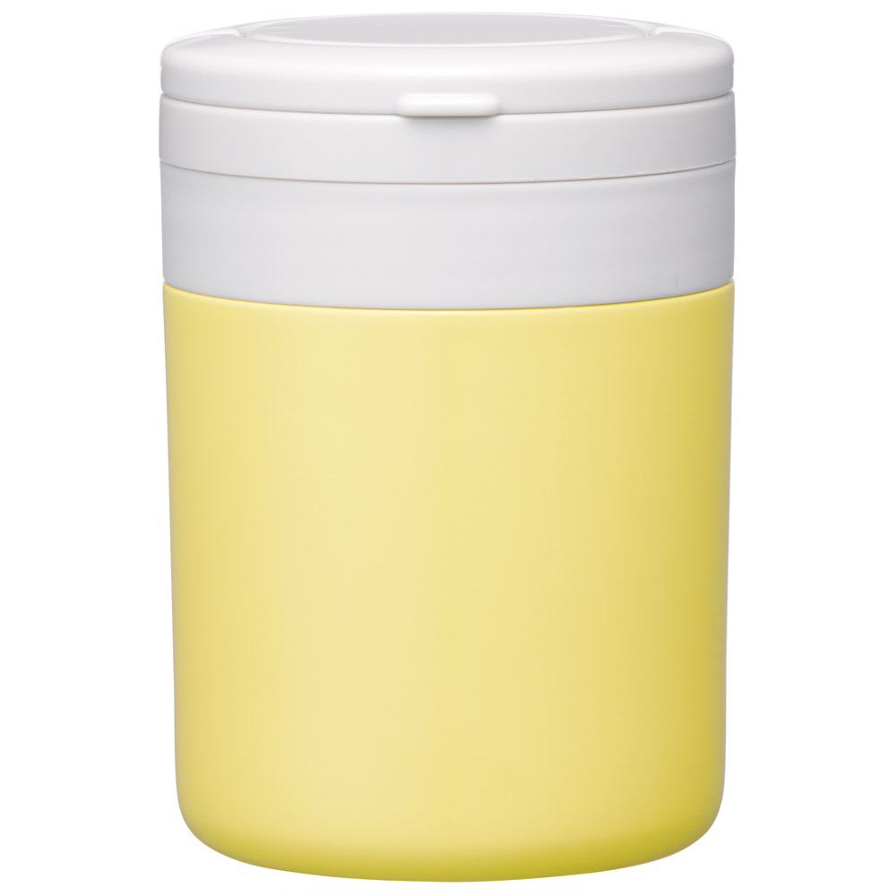 【送料無料】折りたたみ ハンドル付き 保温 保冷 デリカポット スープジャー 300ml お弁当 ランチ スケーター skater LJFO3AG フィールカラー サフランイエロー