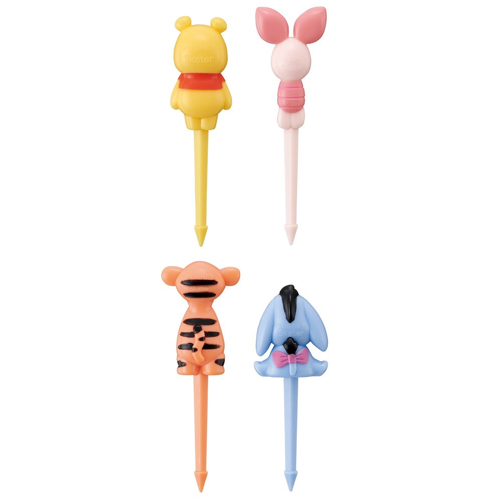 ランチ ピックス 4本入り ランチピック お弁当 ピック 串 弁当 飾り キャラクター skater スケーター LKP5D くまのプーさん プーさん Pooh 女性 レディース