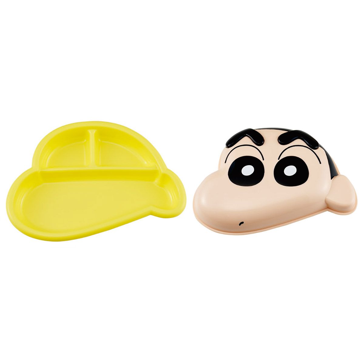 スケーター ランチプレート フタ付き 子供 おしゃれ すくいやすい 仕切り皿 キャラクター skater LUPD2 クレヨンしんちゃん クレしん 男の子 女の子【ランチプレート仕切り 電子レンジ可 レンジ対応 軽い】
