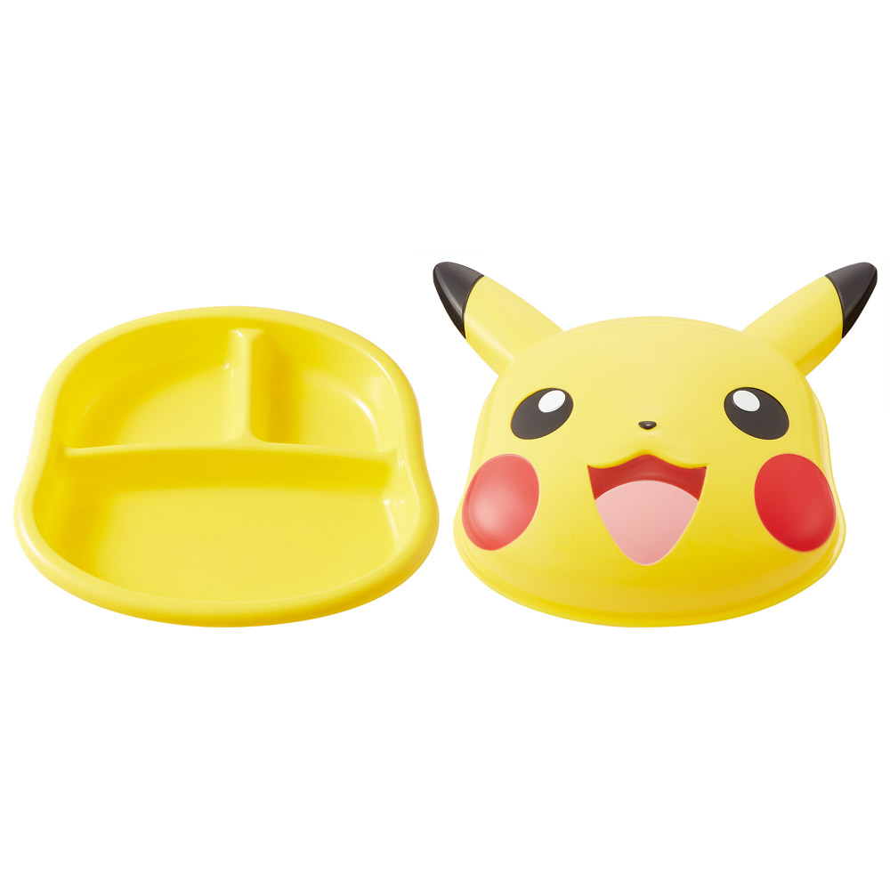 スケーター ランチプレート フタ付き 子供 おしゃれ 仕切り皿 キャラクター skater LUPD2 ポケットモンスター ポケモン ピカチュウ 2025【ランチプレート仕切り 電子レンジ可 レンジ対応 軽い】