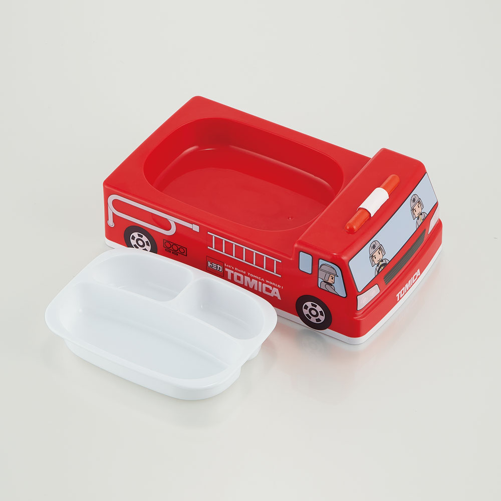 【送料無料】抗菌 ダイカット ランチ プレート 食器 皿 お子様 仕切り 2WAY こども スケーター skater LUPD3AG トミカ tomica 車 くるま 男の子 男子 男児【可愛い キッズ 子ども 子供 こども お皿】