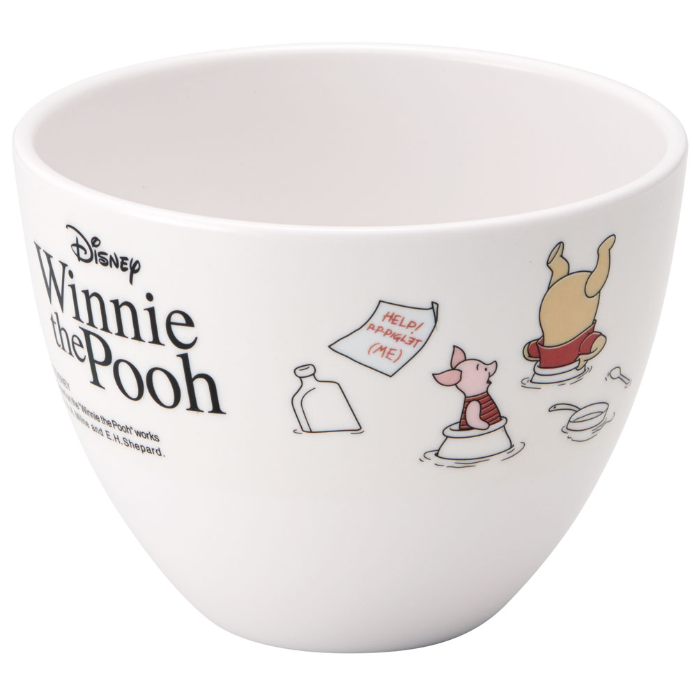 メラミン 茶碗 600ml お椀 食器 小鉢 取り皿 ボウル スケーター skater MBL1 くまのプーさん プーさん Pooh cafe 女性 レディース【お椀 茶わん お茶椀 カップ 食事 おやつ メラミン食器 ライスボウル かわいい キャラクター】