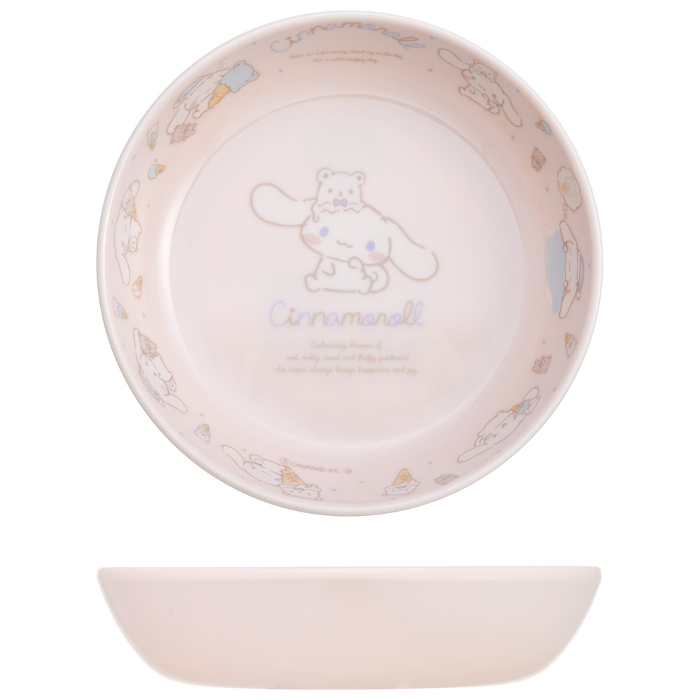 メラミン 小鉢 子供 食器 軽量 メラミン食器 子ども食器 skater MBL3P スケーター シナモロール ナチュラル シナモン サンリオ 女の子 女子【キャラクター かわいい こども 子ども キッズ プレート ボウル】
