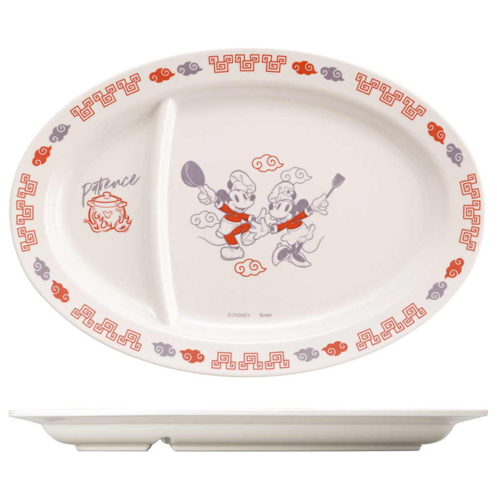 メラミン製 ギョーザ皿 餃子 皿 さら 中華 お家 おうち ご飯 食器 かわいい スケーター skater MCH3 ミッキーマウス ミッキー Mickey 男の子 女の子【チャイナ グッズ メラミン 食洗機可】