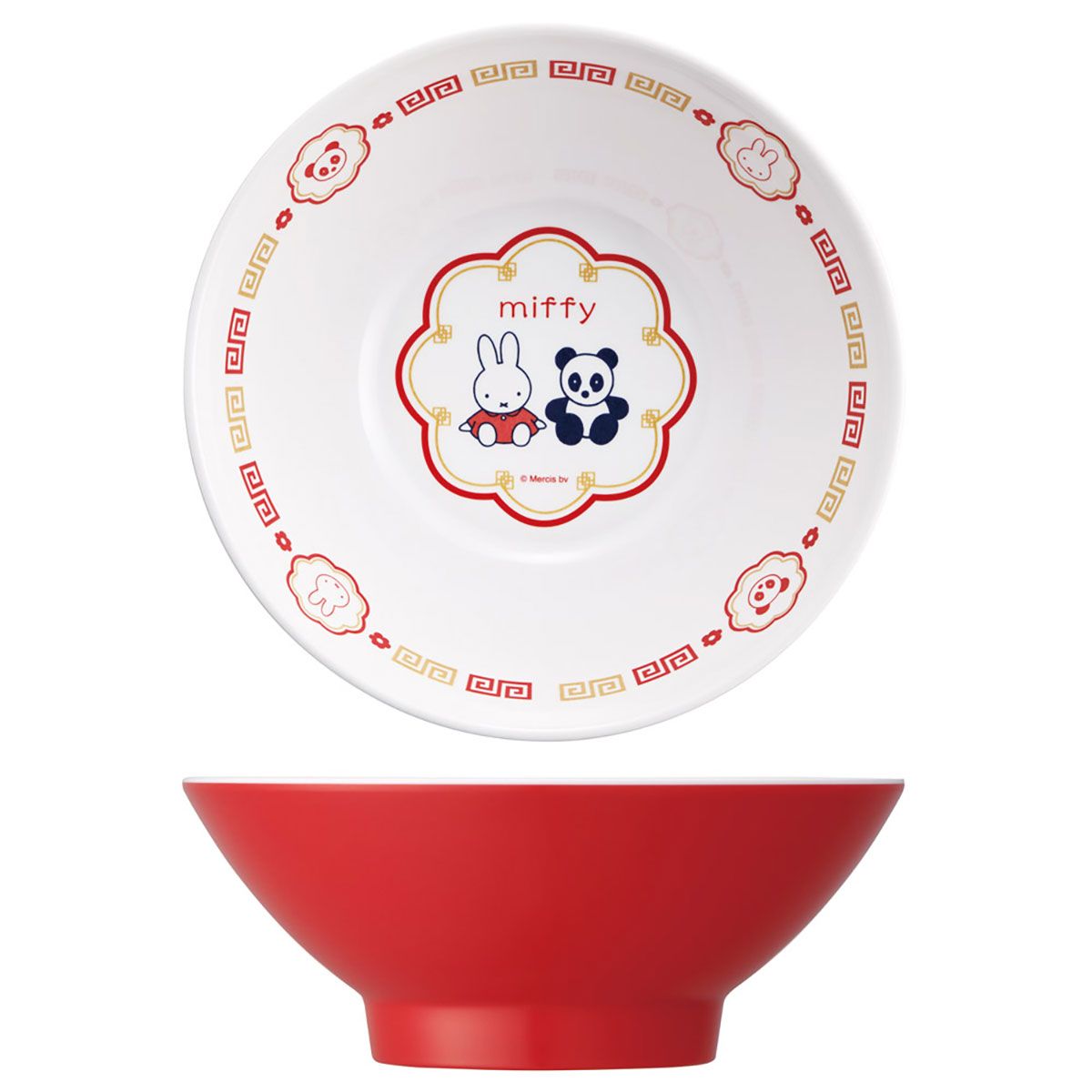スケーター メラミン製 ラーメン 鉢 らーめん 丼 中華 お家 おうち ご飯 食器 かわいい skater MCH8 ミッフィー Miffy うさこちゃん 女の子 女性【チャイナ グッズ メラミン 食洗機可】