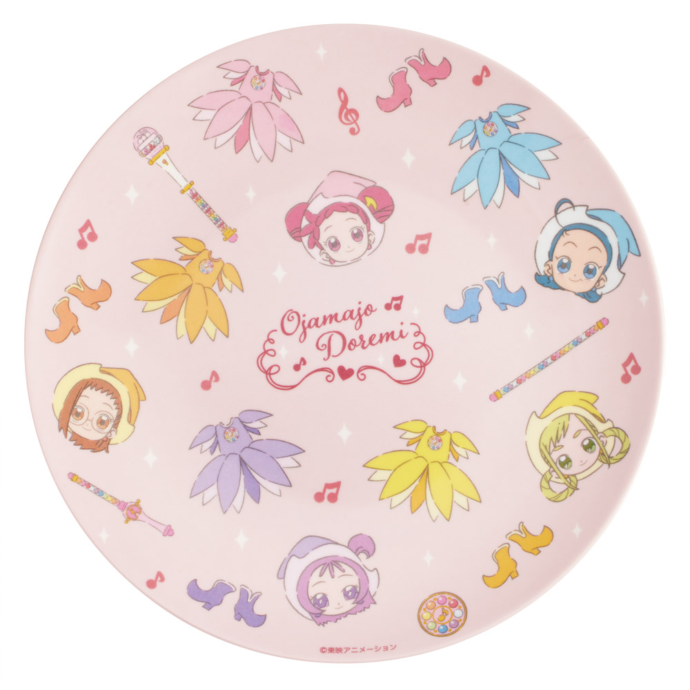 メラミン プレート お皿 皿 さら おしゃれ キャラクター 朝食 トースト 来客用 skater スケーター MPL20P おジャ魔女どれみ グッズ どれみちゃん【取り皿 柄 お菓子 サラダ プレゼント 洋食器 洋風 丸型】