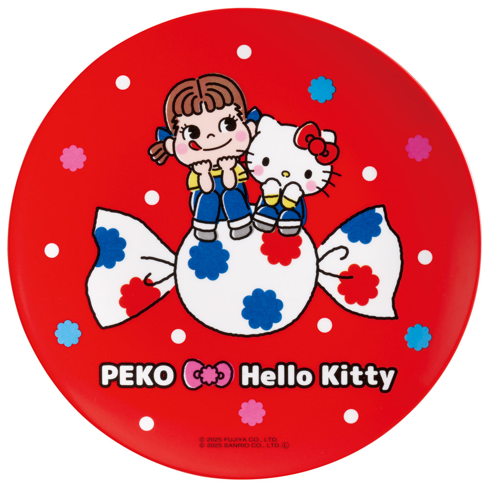 メラミン プレート お皿 皿 さら おしゃれ キャラクター 朝食 トースト 来客用 skater スケーター MPL20P ペコちゃん ハローキティ キティちゃん サンリオ【取り皿 柄 お菓子 サラダ プレゼント 洋食器 洋風 丸型】