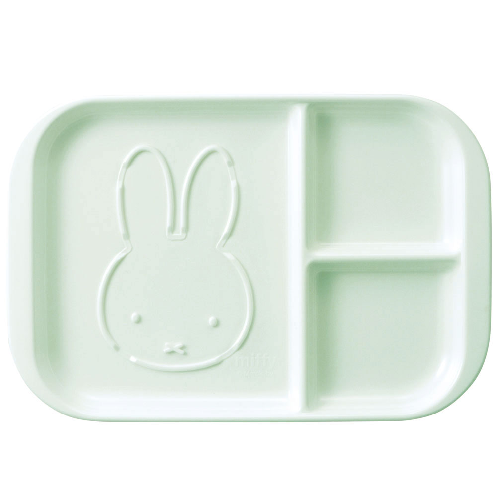 モーニングプレート ワンプレート 皿 仕切り 子供 ランチプレート キャラクター skater スケーター MPLS1 ミッフィー Miffy うさこちゃん 女の子 女性【食洗機対応 電子レンジ対応 ワンプレート皿 仕切り皿】
